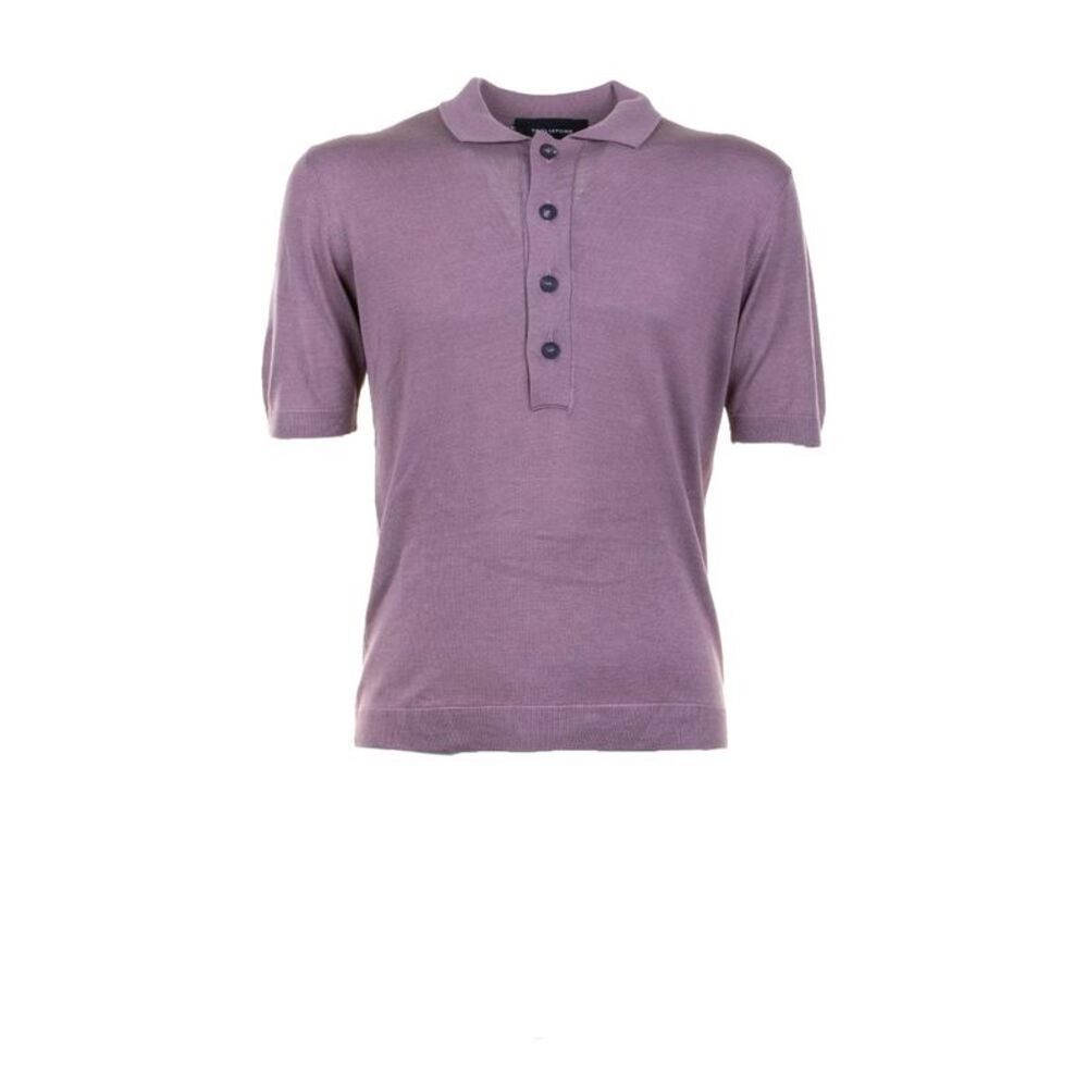 TAGLIATORE Men's Fine Knit Short Sleeve Polo Shirt Men GLICINE T-Shirts